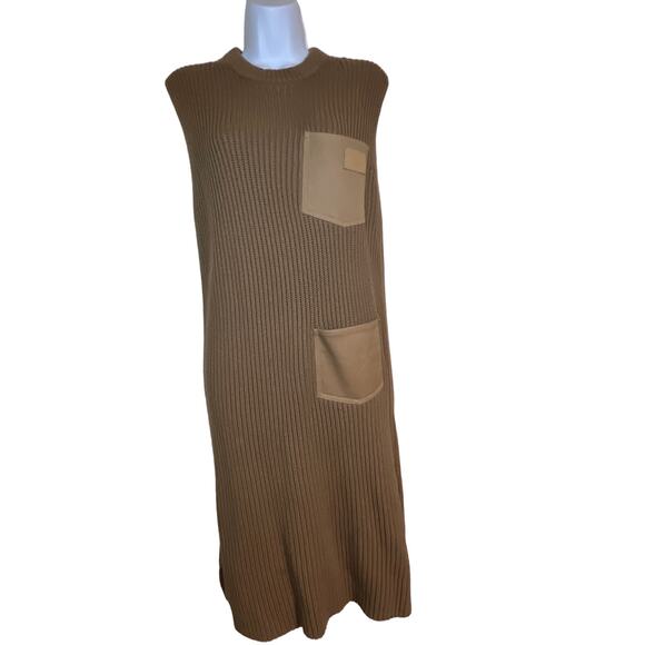 Burberry AUTHENTICATED Cashmere and Cotton Sleeveless Knit Dress Size Small- - Picture 1 of 15